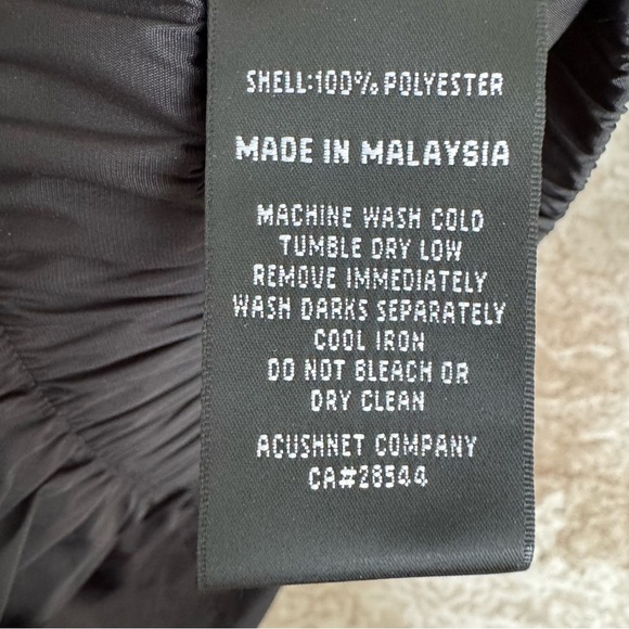 FootJoy Men's Black Sleeveless Polyester Vest 2 zip pockets Golf windbreaker XL - Picture 6 of 9